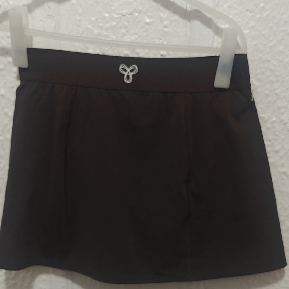Aritzia TNA Brown Skirt with  Logo
